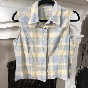 Button down tank top